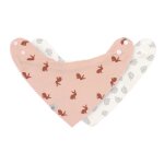 Little forest lot de 2 bavoirs bandanas