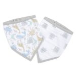 Lot de 2 bavoirs bandana
