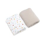 Lot de 2 draps housses
