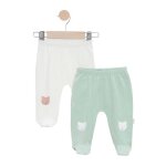 Lot de 2 leggings avec pieds