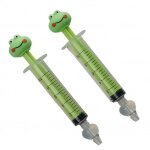 Lot de 2 seringues nasales grenouille