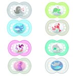 Lot de 2 sucettes animaux 2�me �ge silicone