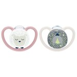 Lot 2 sucettes perfect match air nuit