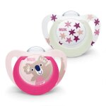 Lot de 2 sucettes starlight