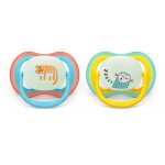 Lot de 2 sucettes ultra air nuit animaux