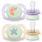Lot de 2 sucettes ultra start fluorescentes