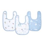 Lot de 3 bavoirs  boutons - pression