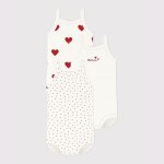 Lot de 3 bodies � bretelles