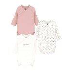 Lot 3 bodies crois�s manches longues