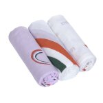 Lot de 3 langes d'emmaillotage l