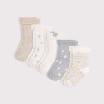 Lot de 5 paires chaussettes naissance