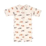 Maillot de bain b�b� anti - uv manches courtes