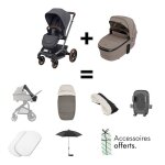 Offre maxi - cosi : poussette fame + nacelle achetes = kit d'accessoires offert
