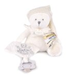 Ours en peluche avec attache - sucette