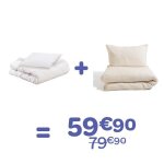 Pack couette + oreiller + parure de lit � 59, 90? au lieu de 79, 90?