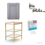 Pack toilette : table + matelas + housses