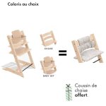 Offre pack tripp trapp de stokke : coussin de chaise offert !
