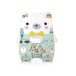 Panneau d'activit� busy - board ourson en bois pure