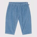 Pantalon b�b� en velours uni