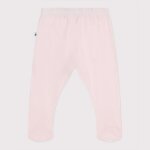 Pantalon � pied naissance en coton uni