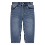 Pantalon slim en coton dobby
