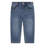 Pantalon slim en coton dobby