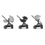 Poussette trio eos : poussette 2 - en - 1 eos + aton b2 i - size + adaptateurs