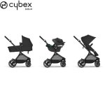 Poussette trio eos : poussette 2 - en - 1 eos + aton b2 i - size + adaptateurs