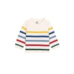 Pull bb en laine et coton  rayures multico