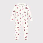 Pyjama b�b� en coton avec col p�tale fruits