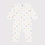 Pyjama b�b� en coton sans pied imprim� c?urs