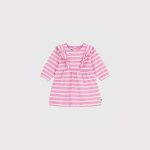 Robe b�b� en coton manches longues ray�e