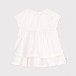 Robe c�r�monie b�b� en coton l�ger manches courtes
