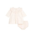 Robe crmonie en velours brod et son bloomer