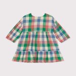 Robe manches longues en gaze de coton