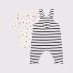 Salopette et body en coton
