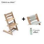 Offre stokke : coussin offert pour l'achat d'une chaise tripp trapp