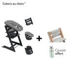 Offre stokke : coussin offert pour l'achat d'un pack tripp trapp (baby set + transat newborn set)