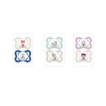 Sucette supreme x1 2 - 6m + silicone + bote