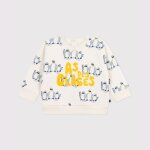 Sweatshirt b�b� en coton imprim� pingouins