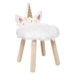 Tabouret fausse fourrure