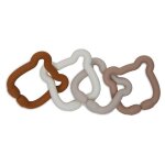 Teddy bear jeu d'anneaux en silicone
