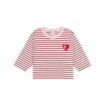 Tee - shirt b�b� en coton � manches longues ray�