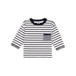 Tee - shirt b�b� en coton � manches longues ray�
