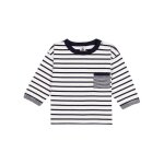 Tee - shirt b�b� en coton � manches longues ray�