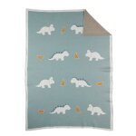 Tiga, stegi & ops couverture tricot en jacquard bio