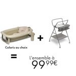 Offre twistshake : kit bain b�b� baignoire + support + accessoires = 99, 99?