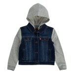 Veste  capuche bi - matire