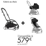 Offre yoyo 3 de stokke : cadre + nacelle + pack 6 +  579? au lieu de 697?