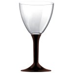 20 grands verres  eau, pied chocolat